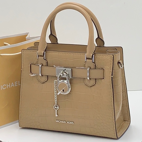 MICHAEL KORS
Hamilton Small Crocodile Embossed Faux Leather Satchel
Camel
NWT - Picture 2 of 16